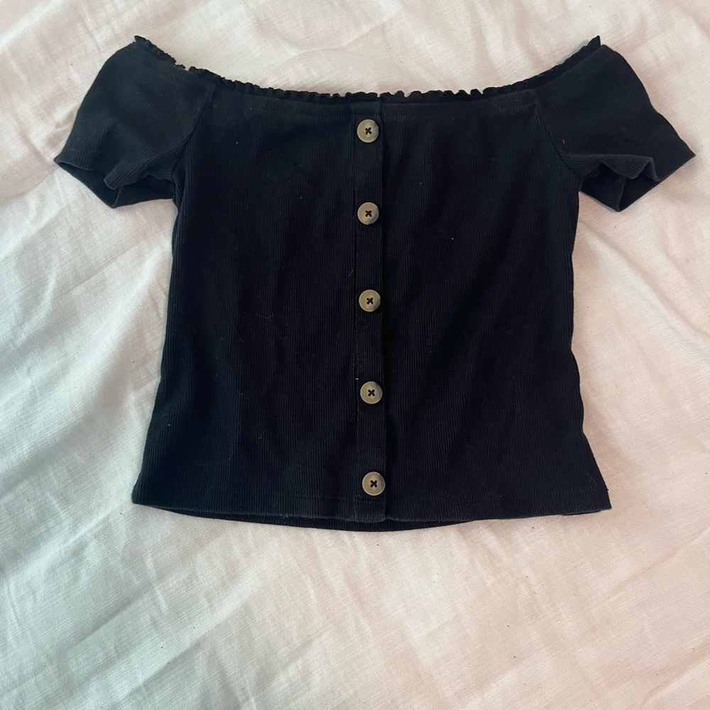 Aeropostale Black Crop